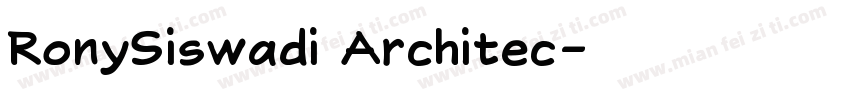 RonySiswadi Architec字体转换